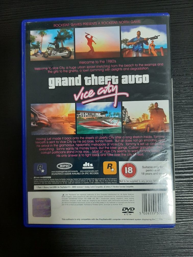 Grand theft auto GTA Vice City PS2