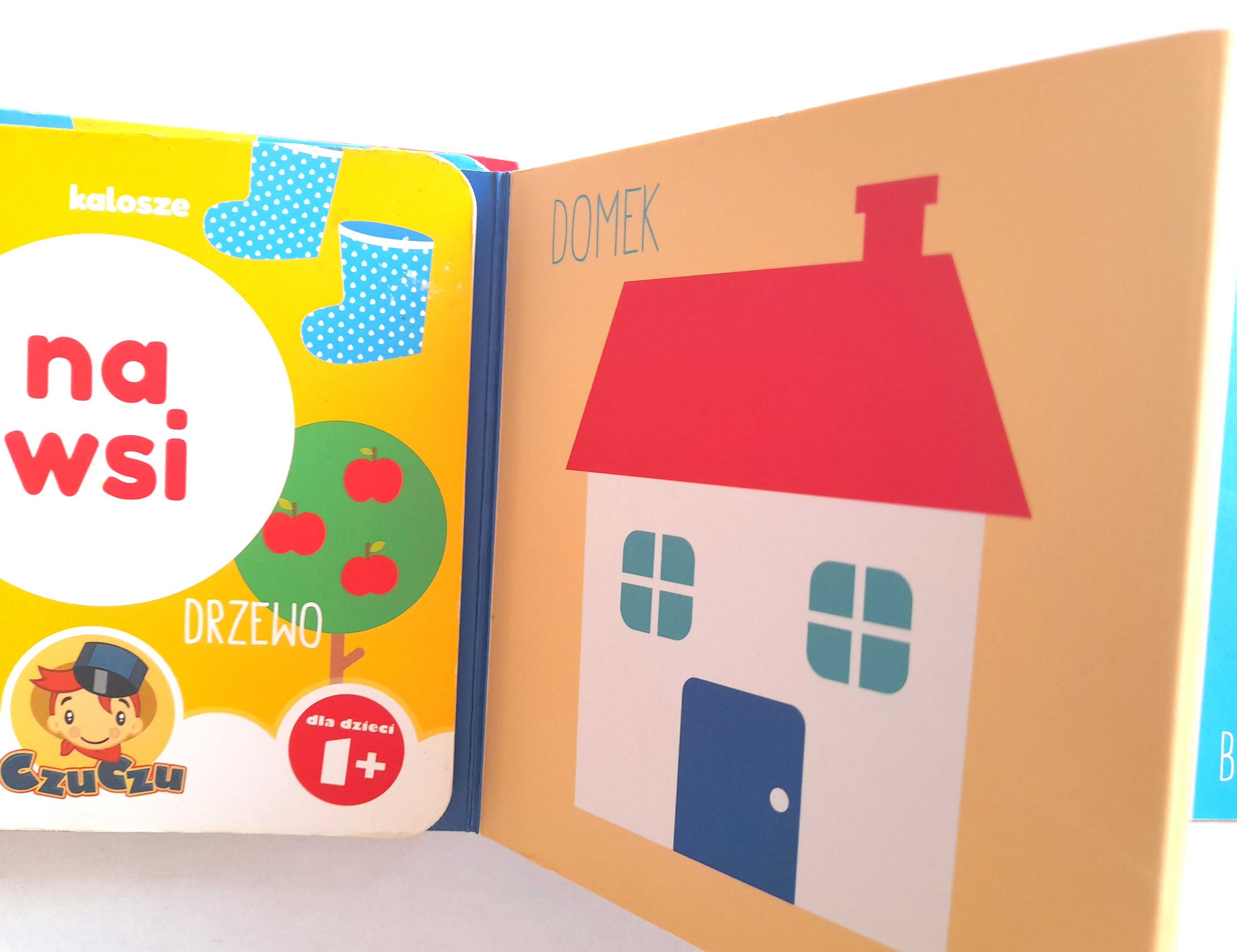 Biblioteka CzuCzu. OWOCE I WARZYWA, NA WSI (książeczki harmonijki)