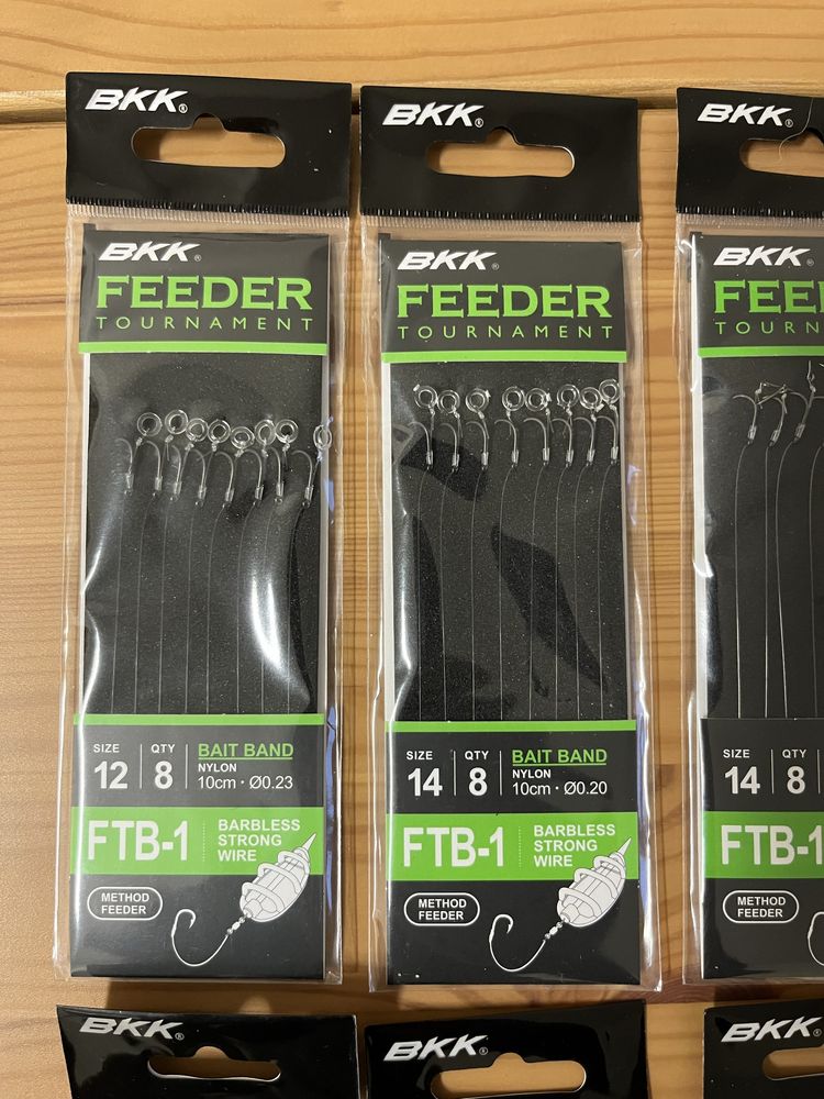 Przypony bezzadziorowe BKK hak 16, 14, 12 - method feeder, bomb, wagl