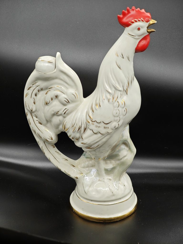 Штоф фарфоровый "Петух" ( СССР, 1960-е годы )
