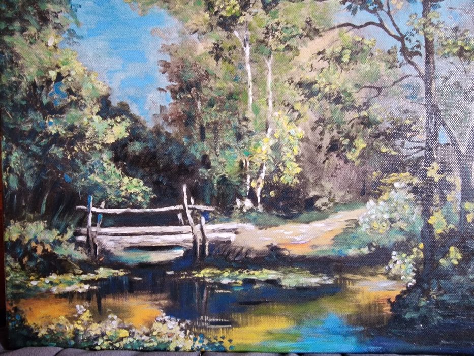 Obraz olejny na płótnie pejzaż