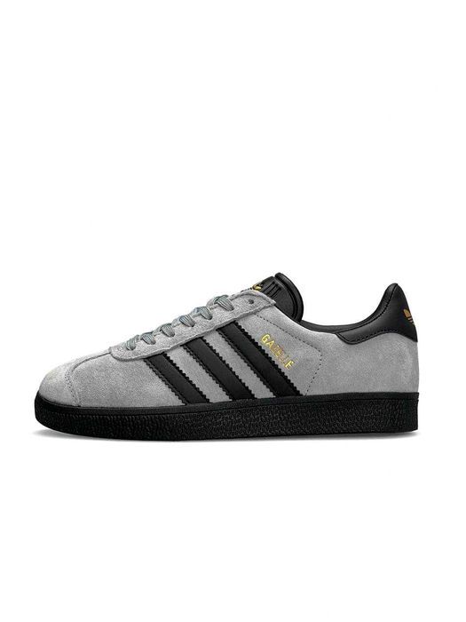 Кросівки Adidas Gazelle Black/Grey premium i86