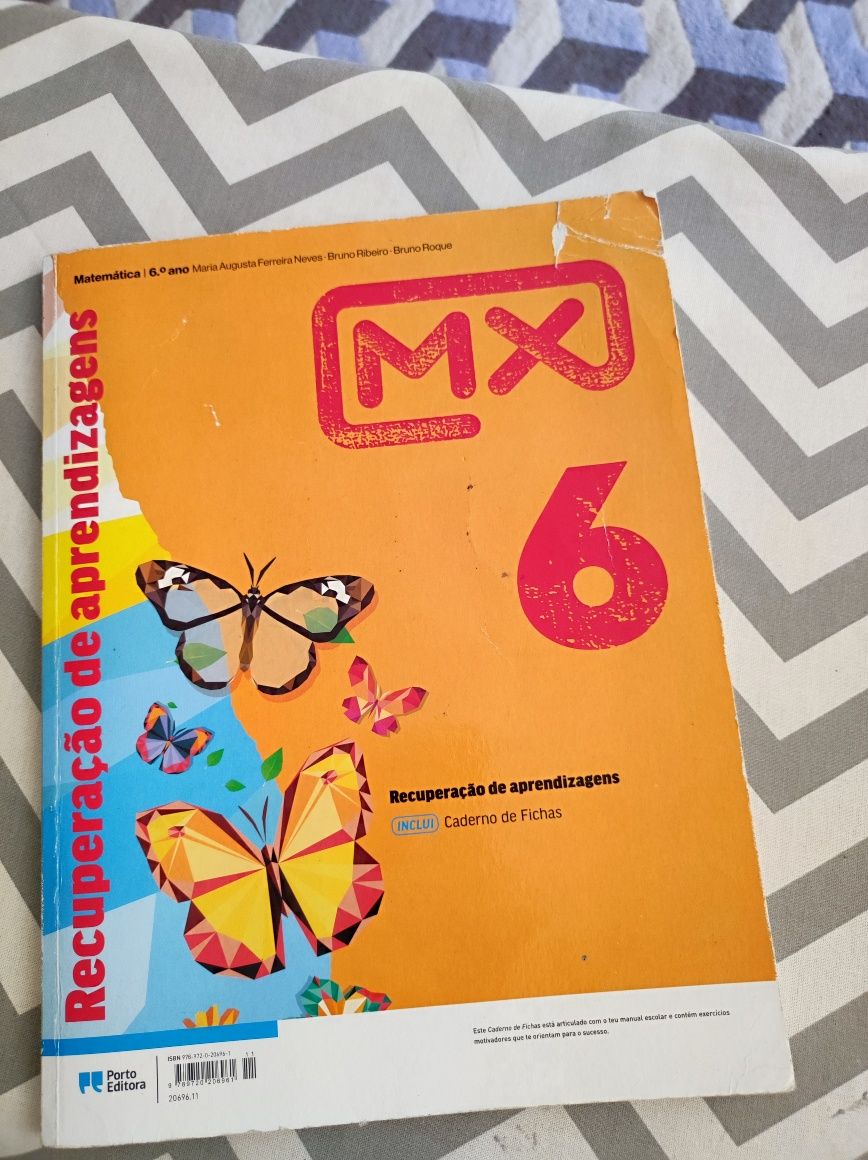 Caderno de fichasde Matemática MX 6