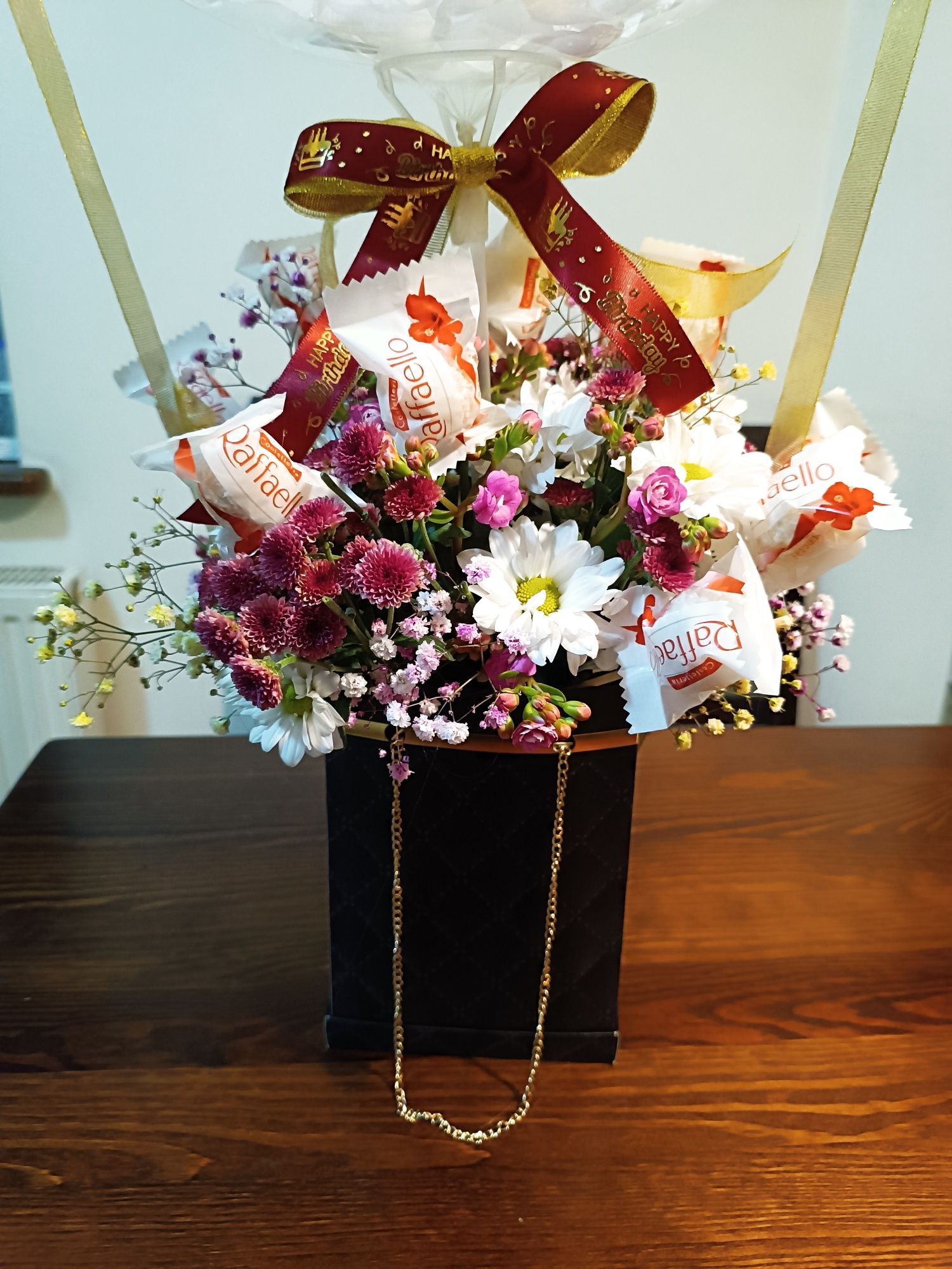 FlowerBox BalonBox duży bukiet