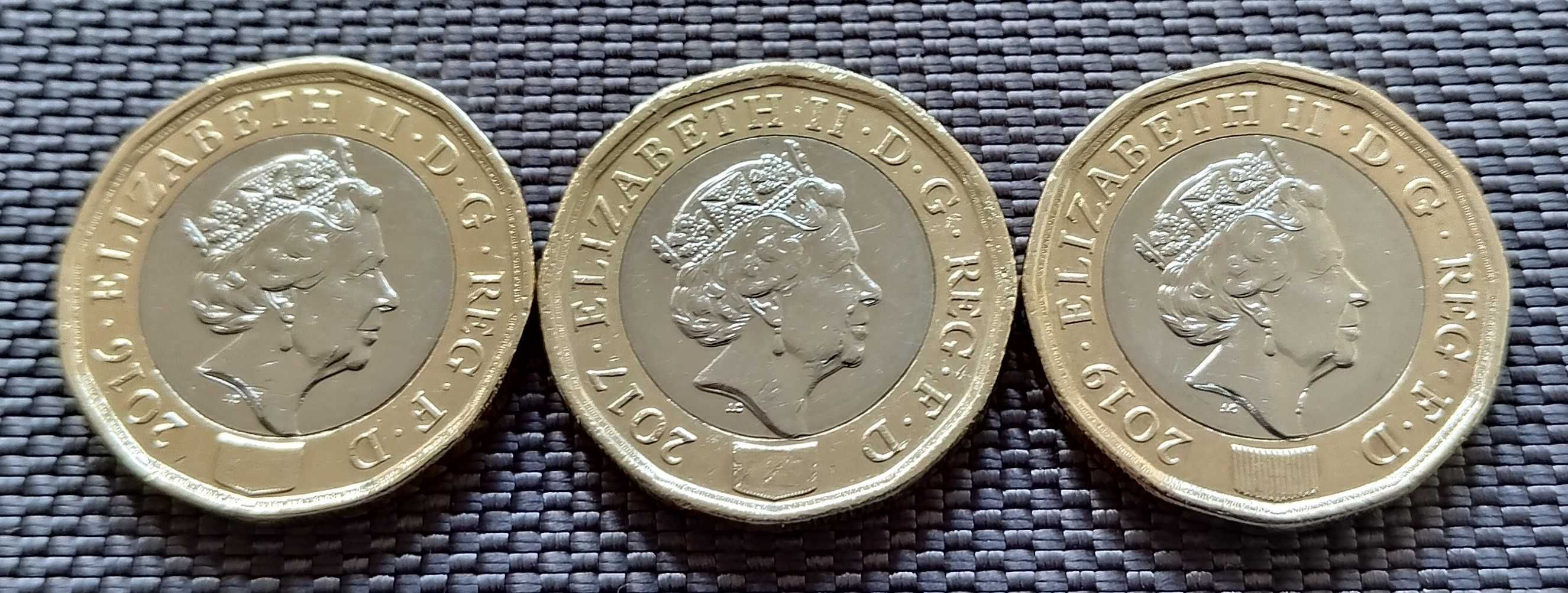 Коллекция монет 1 фунт Великобритания