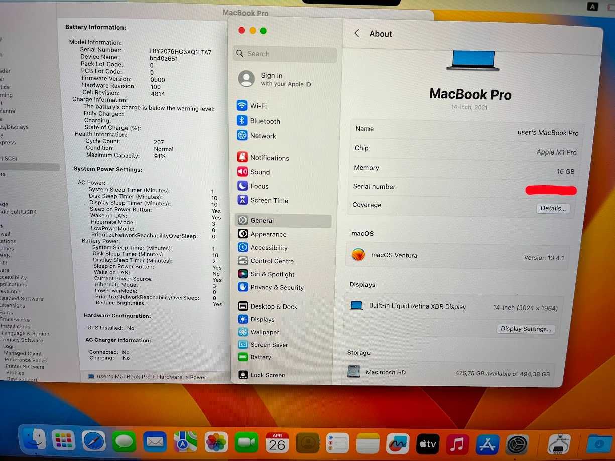 Macbook Pro 14" 2021 M1 Pro / 16Gb DDR5 / SSD 512Gb - супер ціна