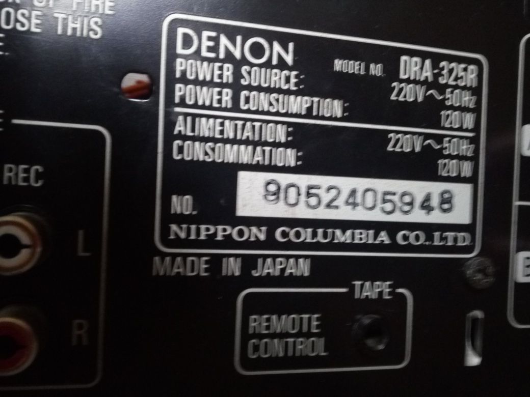 Amplituner DENON DRA 325R. Red