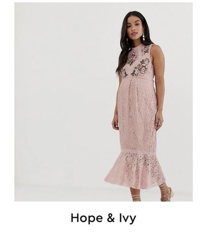Летнее кружевное платье для беременных Hope & Ivy