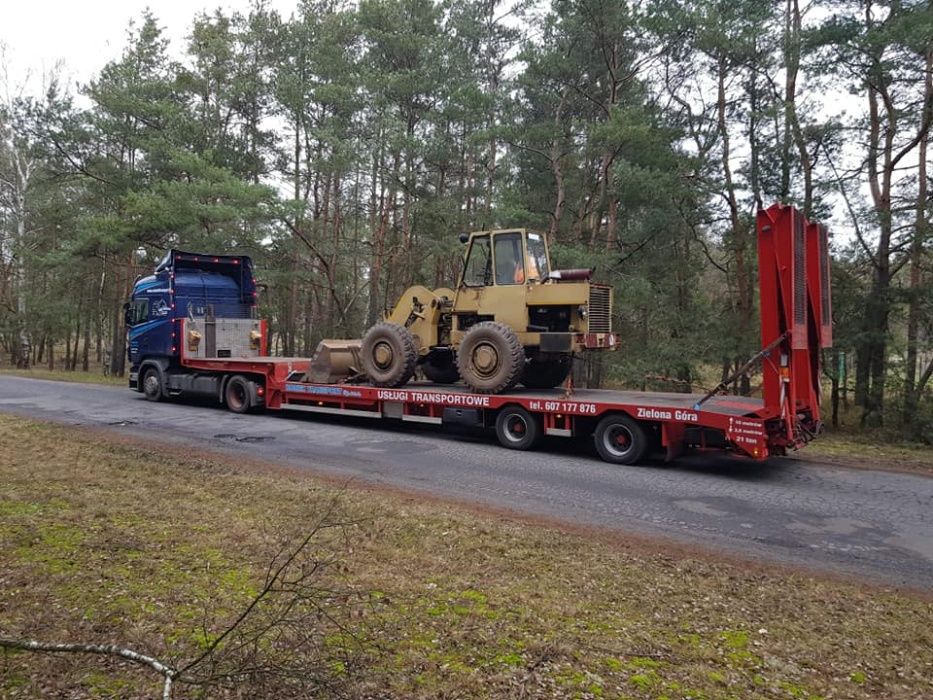 Transport niskopodwoziowy , transport maszyn, transport urządzeń