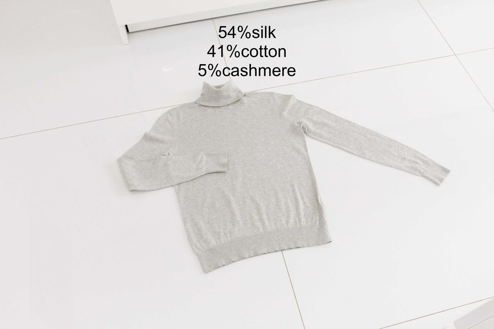 Massimo Dutti 54%jedwab kaszmir bawełna bez wad S/XS