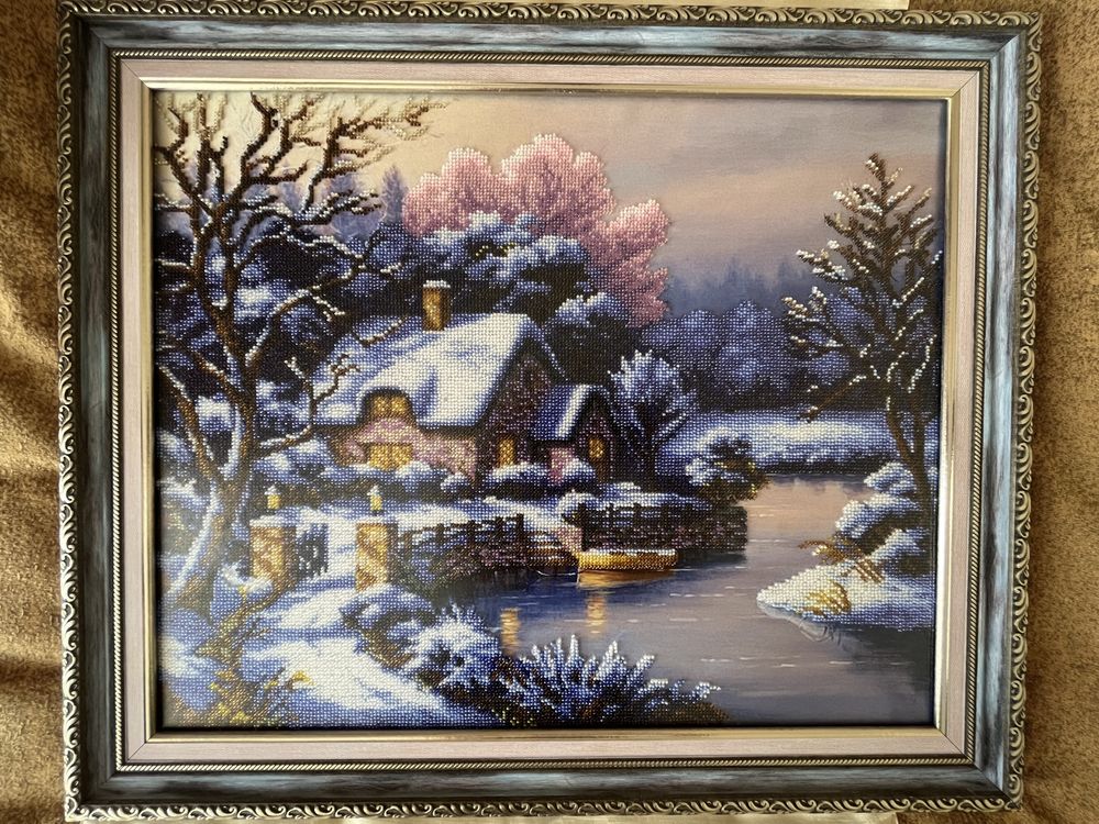 Картина бісером «Зима»