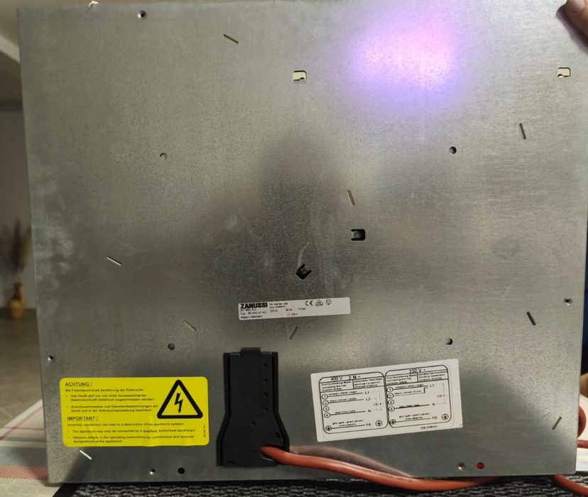 Placa elétrica de cozinha zanussi
