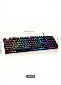 Teclado gaming RGB Luminescente Mecânico