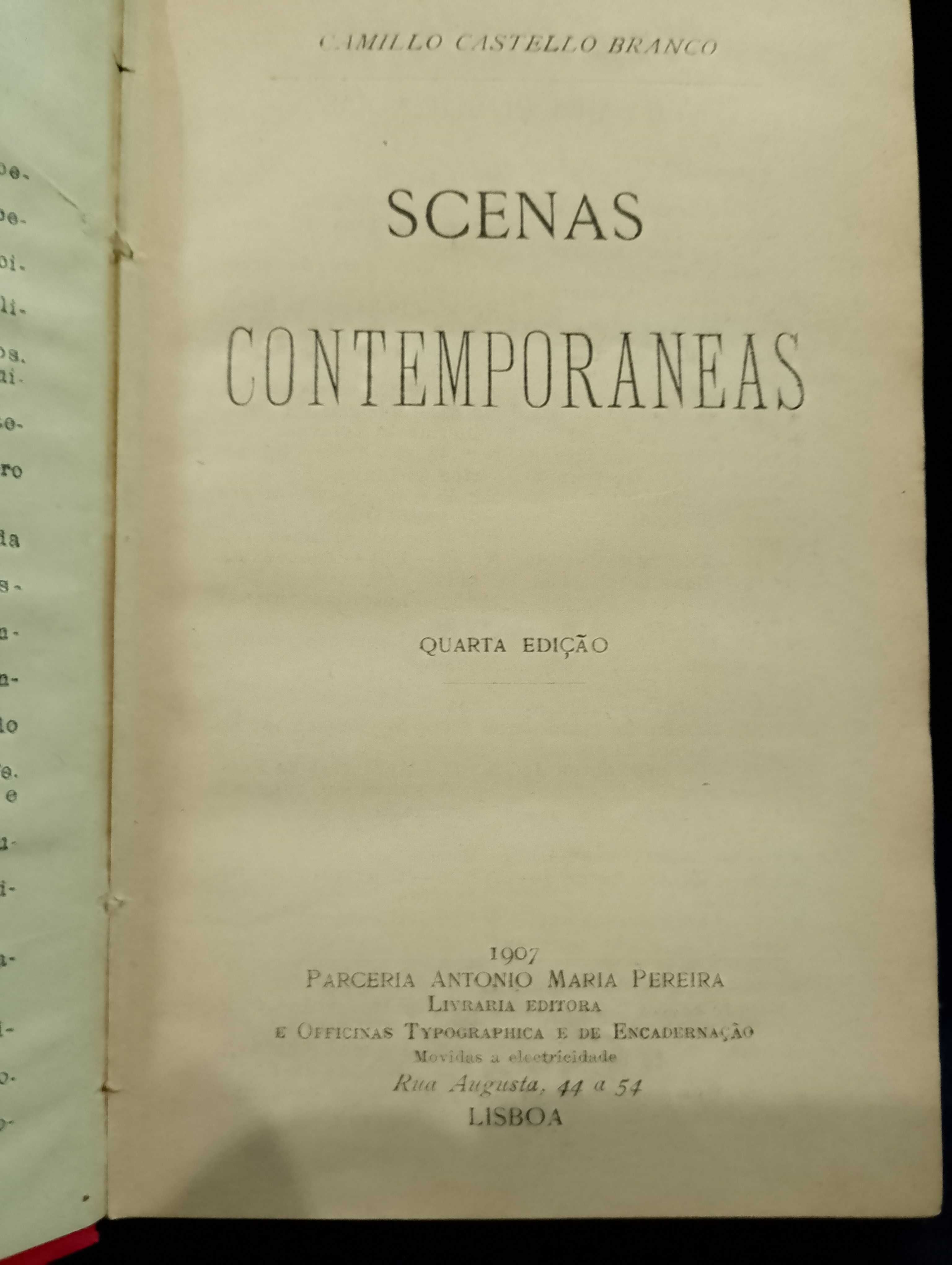 Scenas Contemporâneas 1907 Camilo Castelo Branco