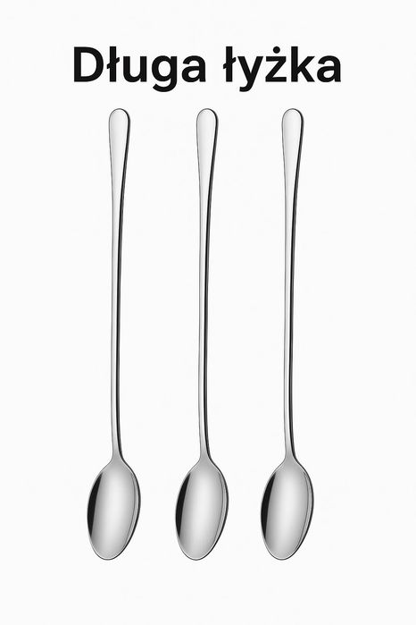 Długa łyżka ze stali nierdzewnej 400 – elegancka, trwała i praktyczna