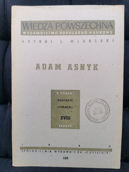 739. Adam Asnyk 1948r. Antoni Mikulski