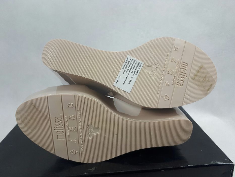 NOWE sandaly koturn 32241 Melissa MAR WEDGE AD 01319 BEIGE BEZOWE EU37