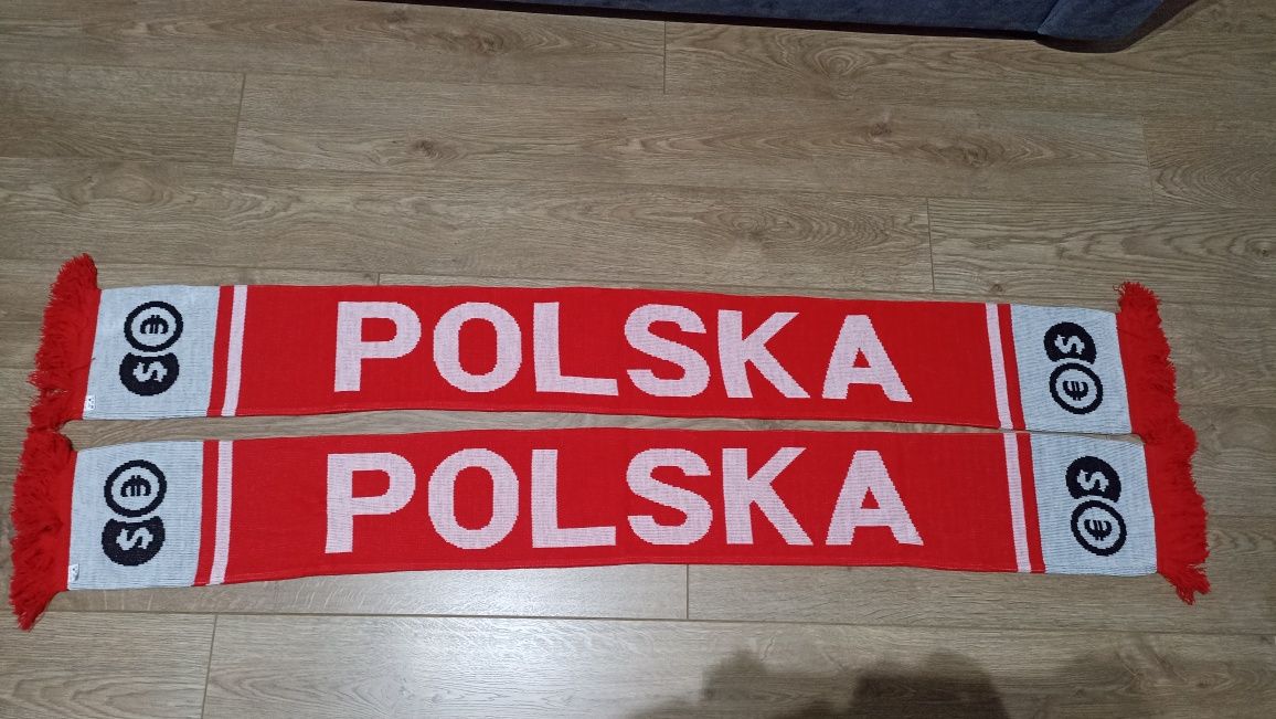 Szaliki kibicowskie Polska piłka nożna koszykówka siatkówka