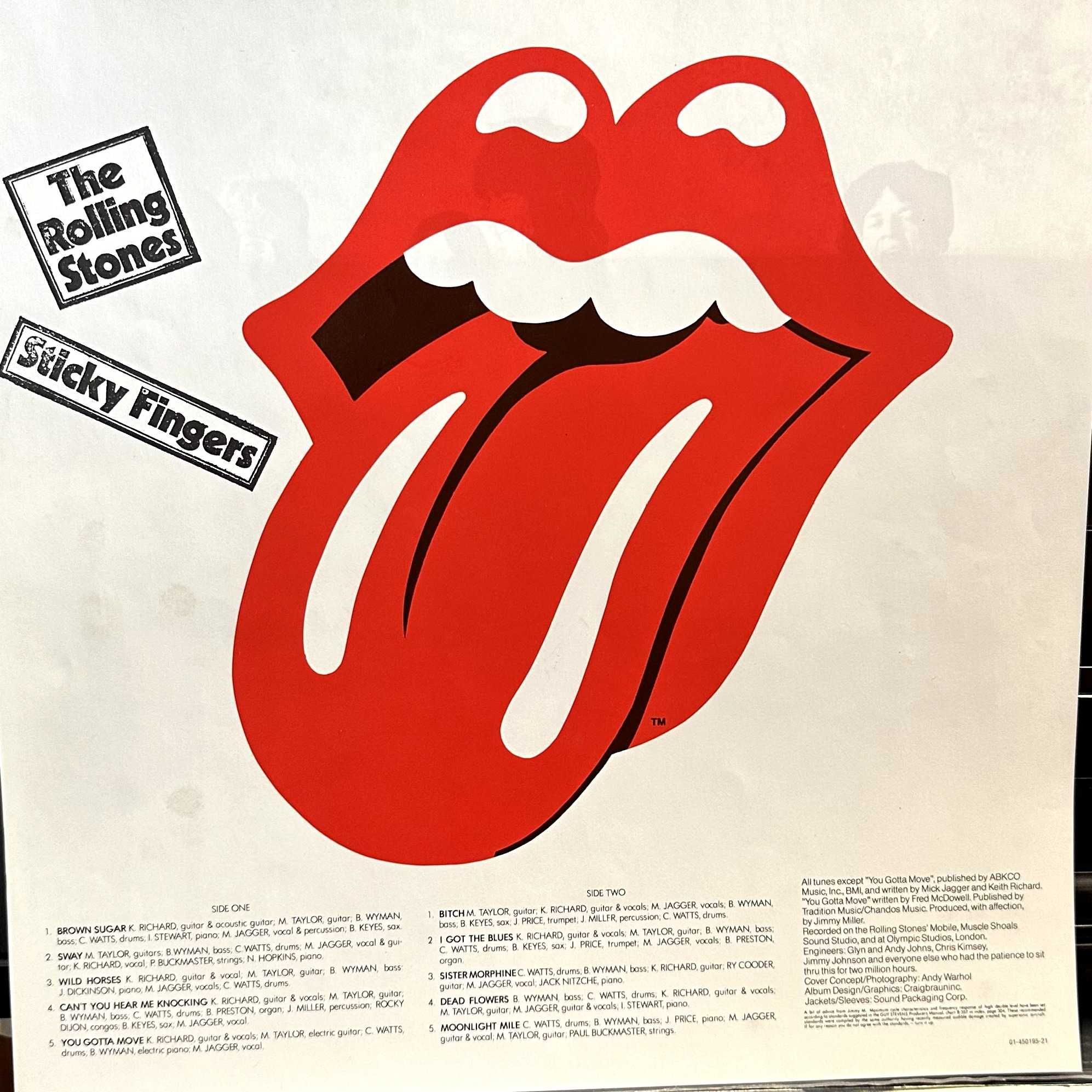 The Rolling Stones - Sticky Fingers (Vinyl, 1971, Holland)