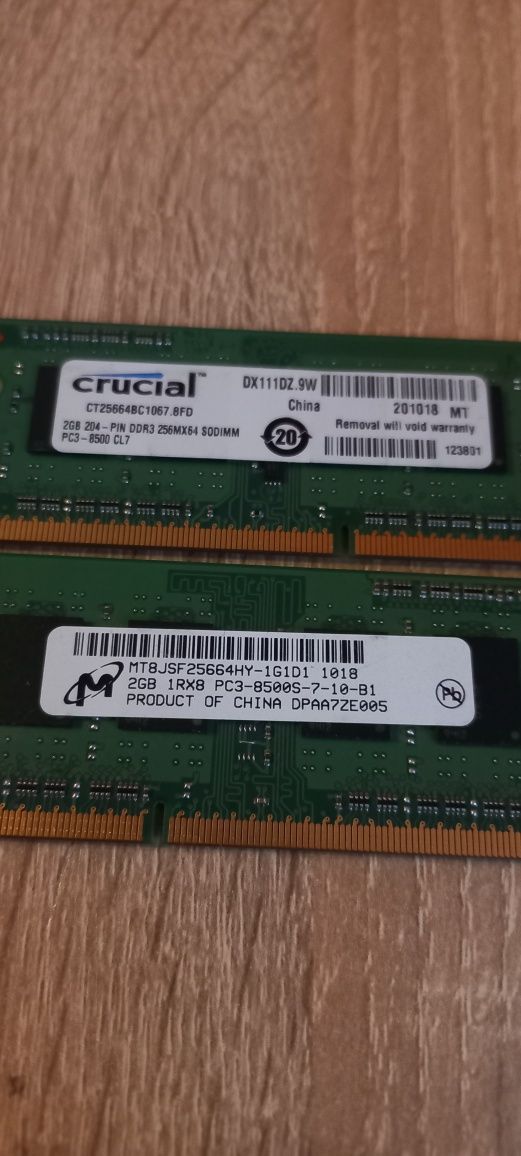 Оперативна пам'ять ОЗУ 2 ГБ DDR3