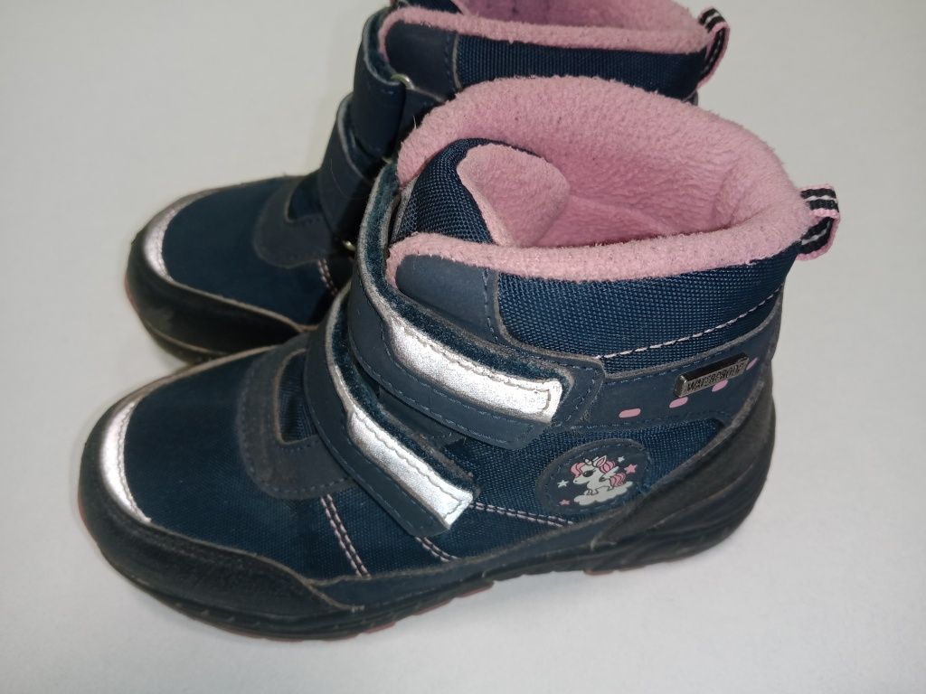 H&M r.27 śniegowce, ocieplane buty, buciki, jednorożec.
