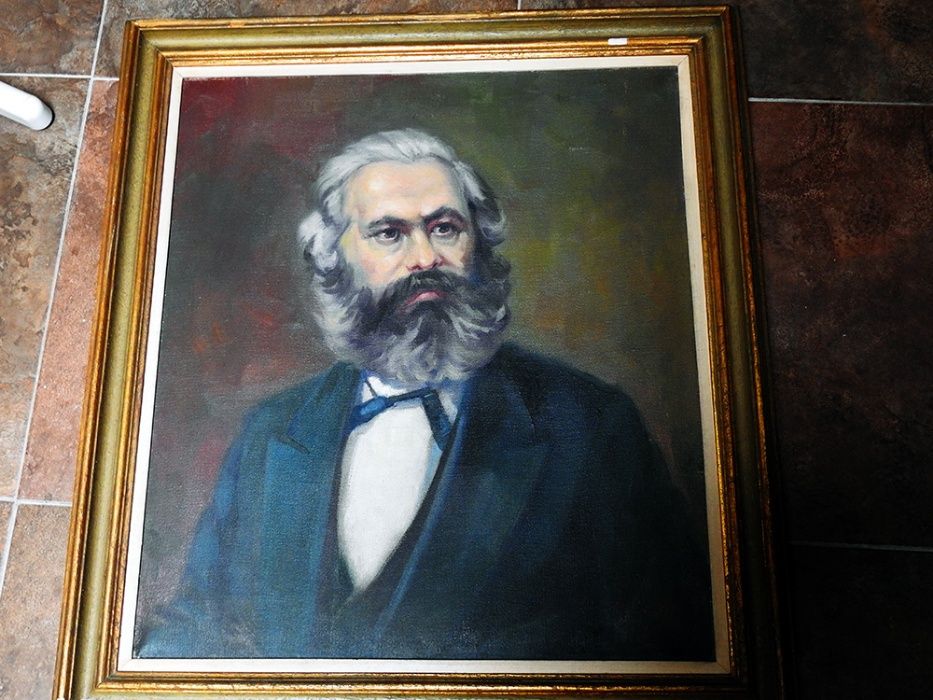 Retrato a óleo de Karl Marx