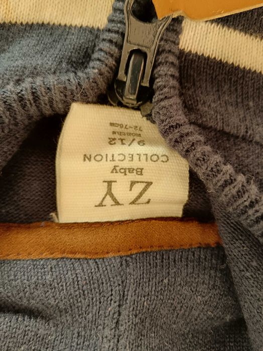 Casaco com capuz 9-12m