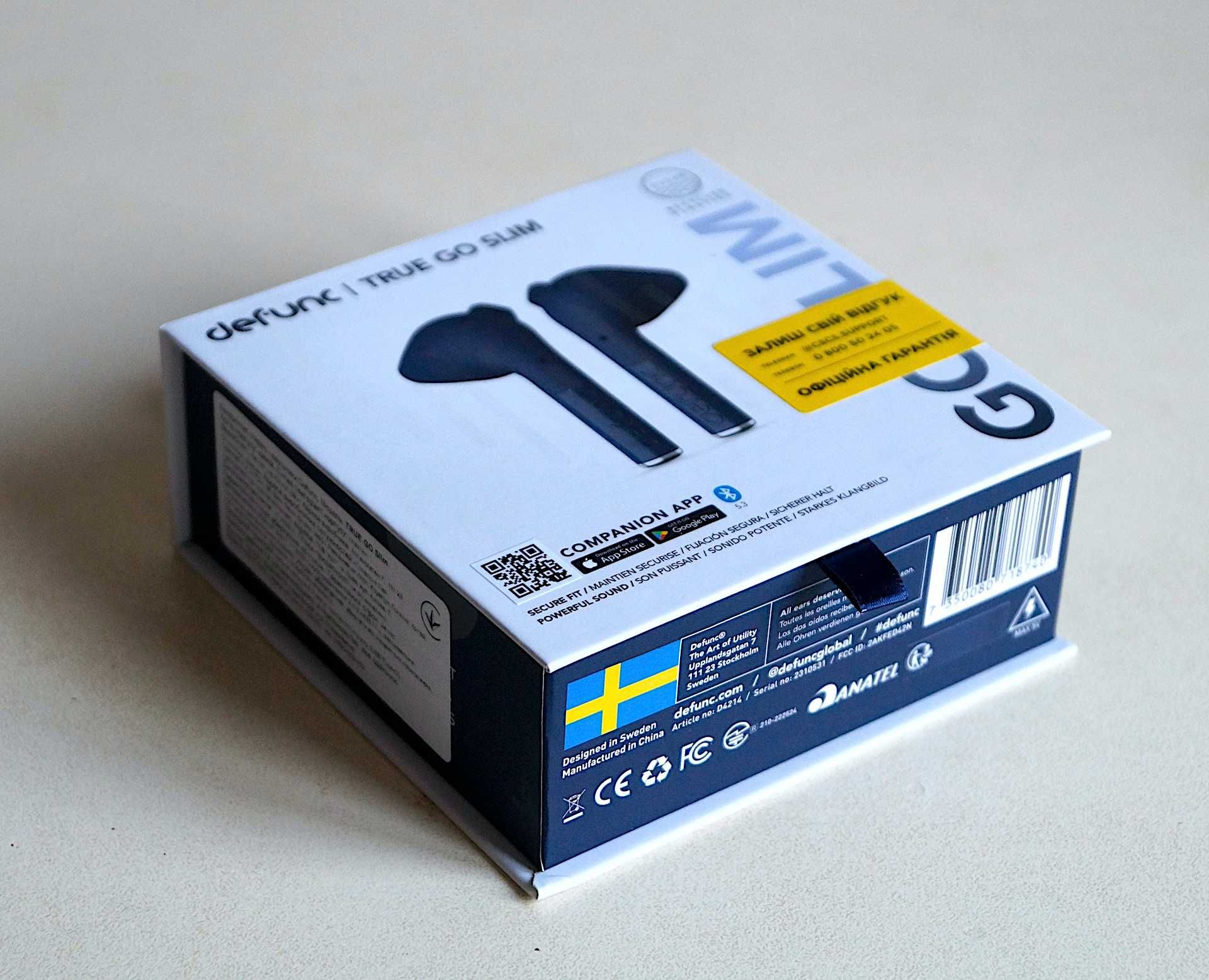 Навушники Defunc True Go Slim TWS Blue
