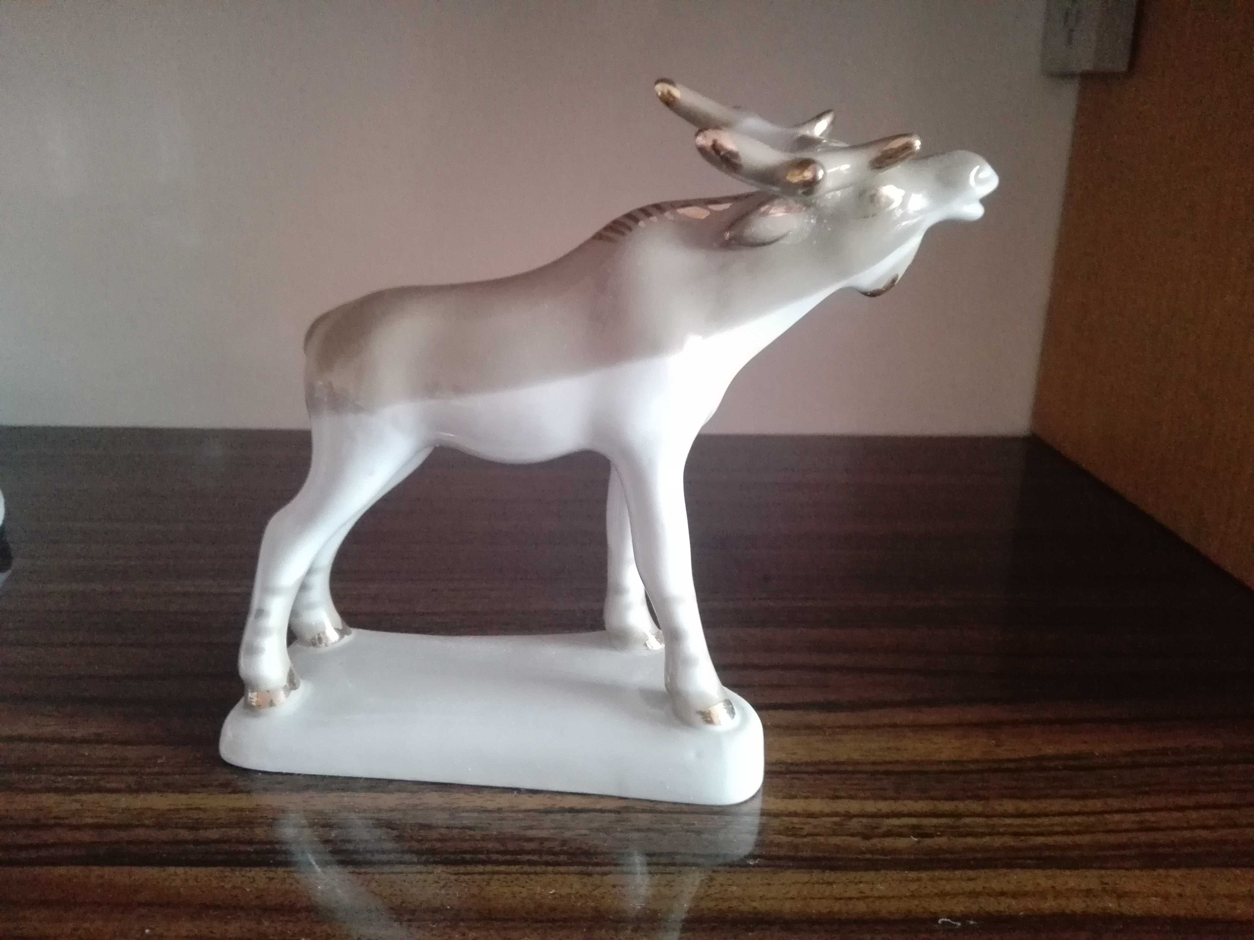 porcelanowy łoś prl
