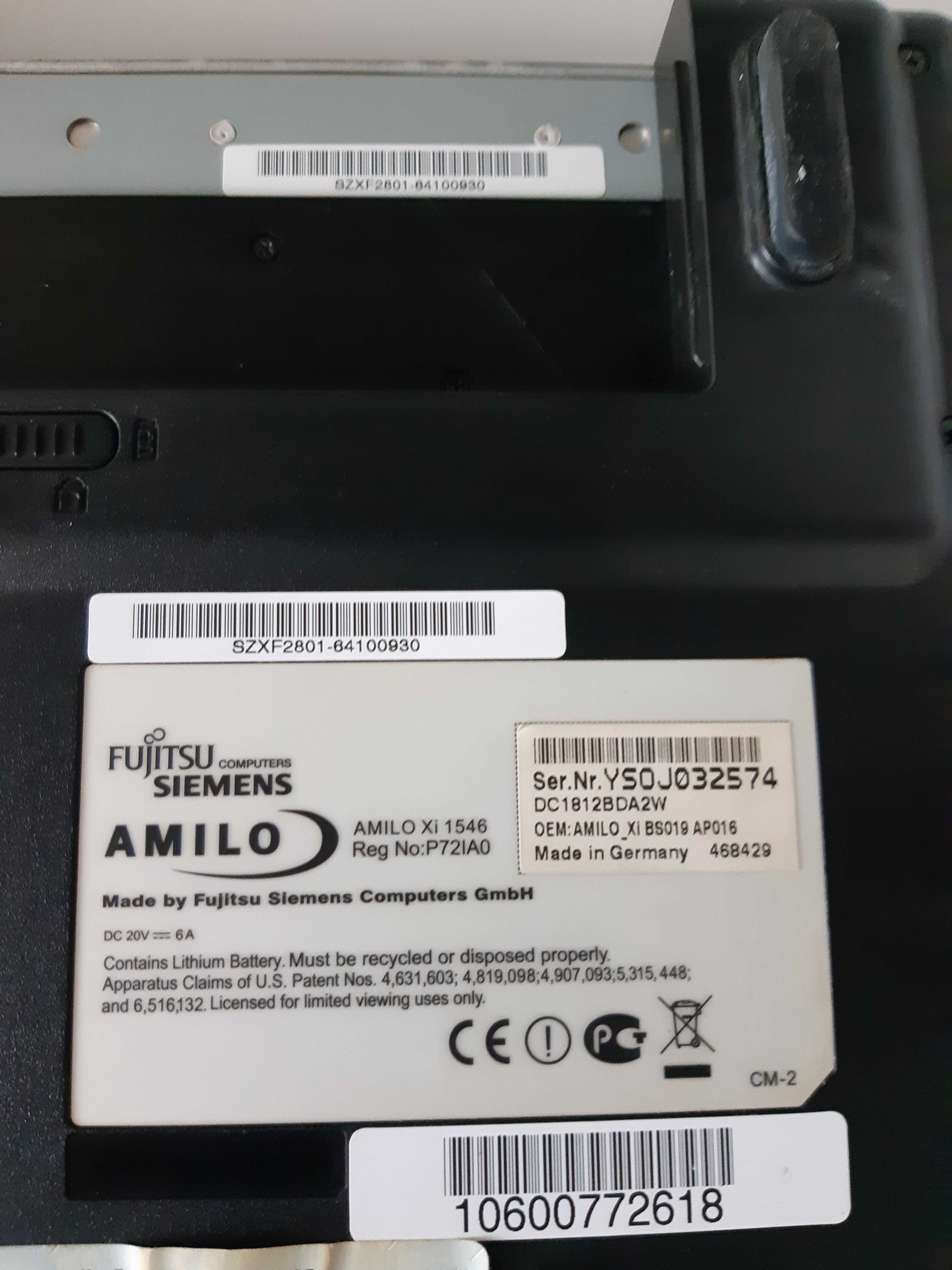 Ноутбук Fujitsu Amilo Xi 1546 Core2duo nVidia 7600
