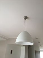 Lampa wisząca biała mleczna