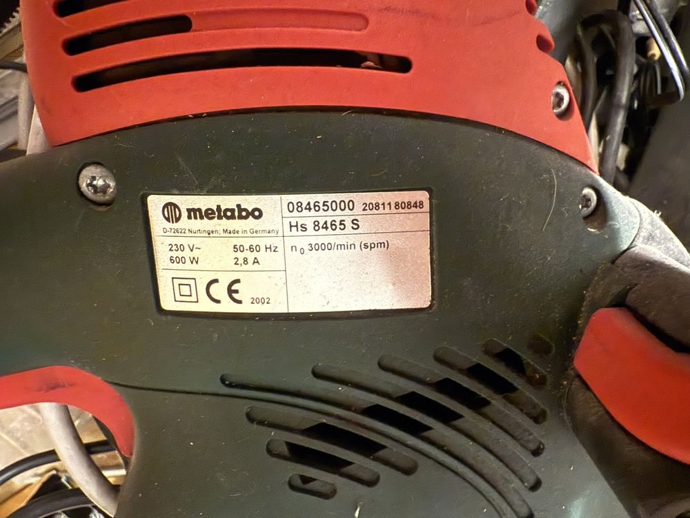 Elektryczne nożyce do żywopłotu Metabo HS 8465 S