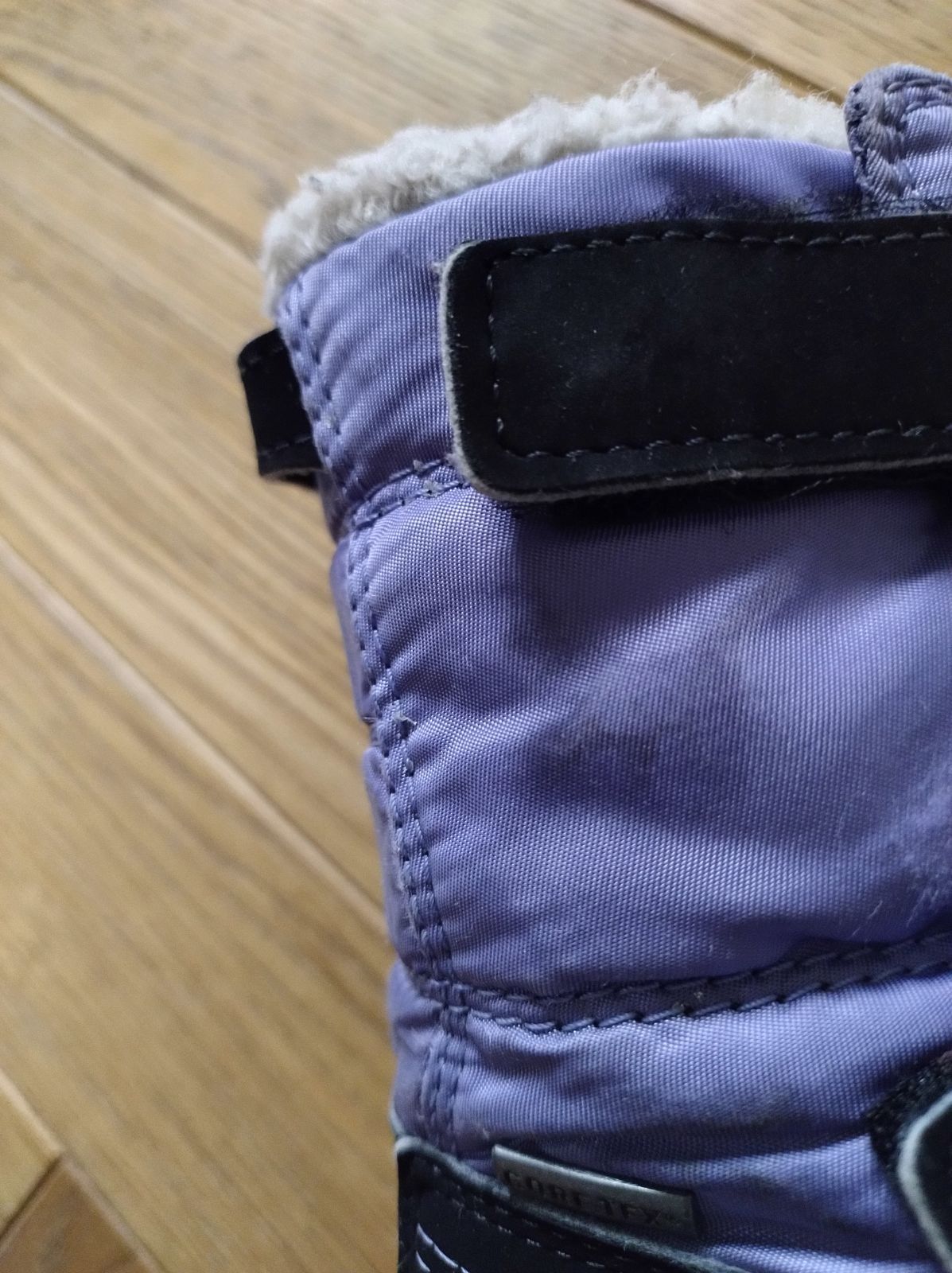 Buty na zime śniegowce Puma czarne fioletowe