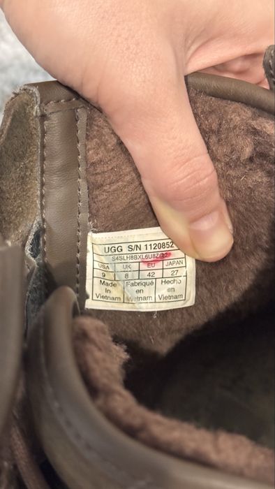 UGG чоловічі ботинки з натуральної шкіри оригінал