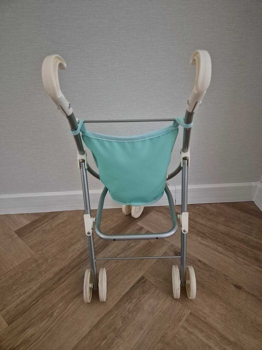 MIĘTOWY WÓZEK spacerowy trókołowy dla lalek Miniland