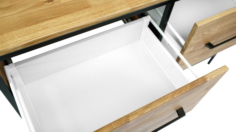 Komoda szafka łazienkowa konsola dębowa umywalkę LOFT RUSTYKALNY