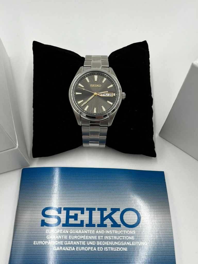 Zegarek męski Seiko szkło szafirowe kwarcowy 40mm SUR343P1