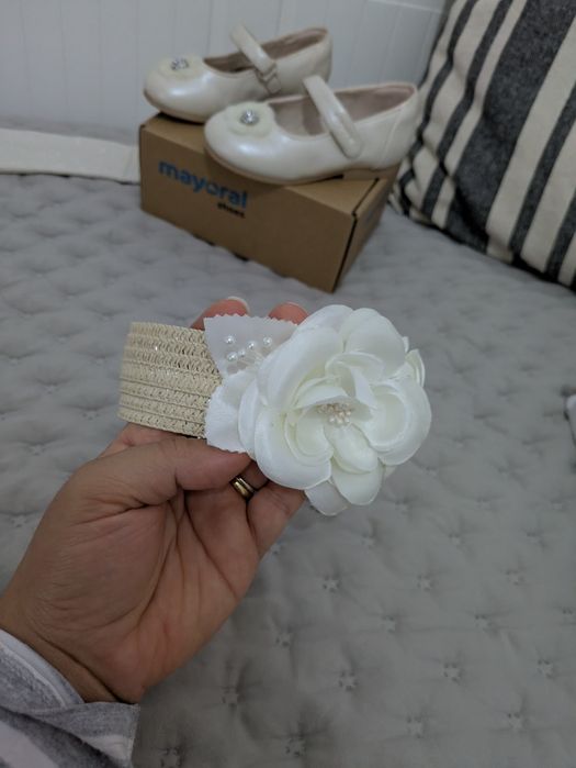 Roupa e sapatos batizado cerimónia menina 4 anos Mayoral