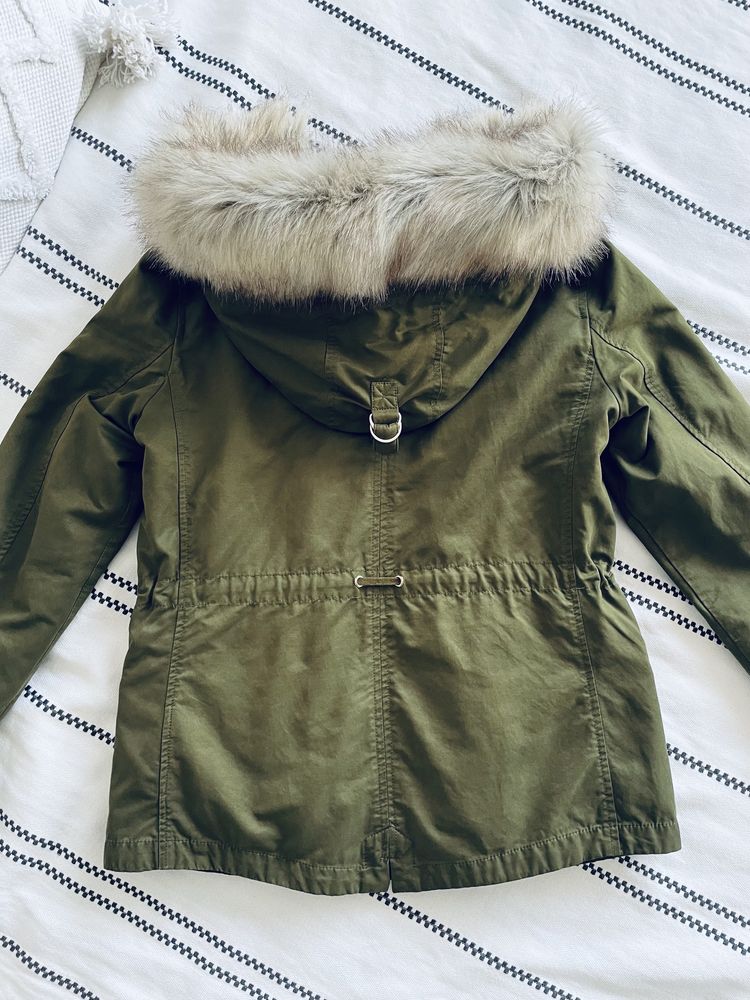 Kurtka zimowa ZARA typu parka 3w1 rozm. XS