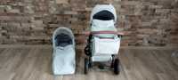 Wózek dziecięcy niemowlęcy junama exclusive prams 2w1 + mocowania nosi