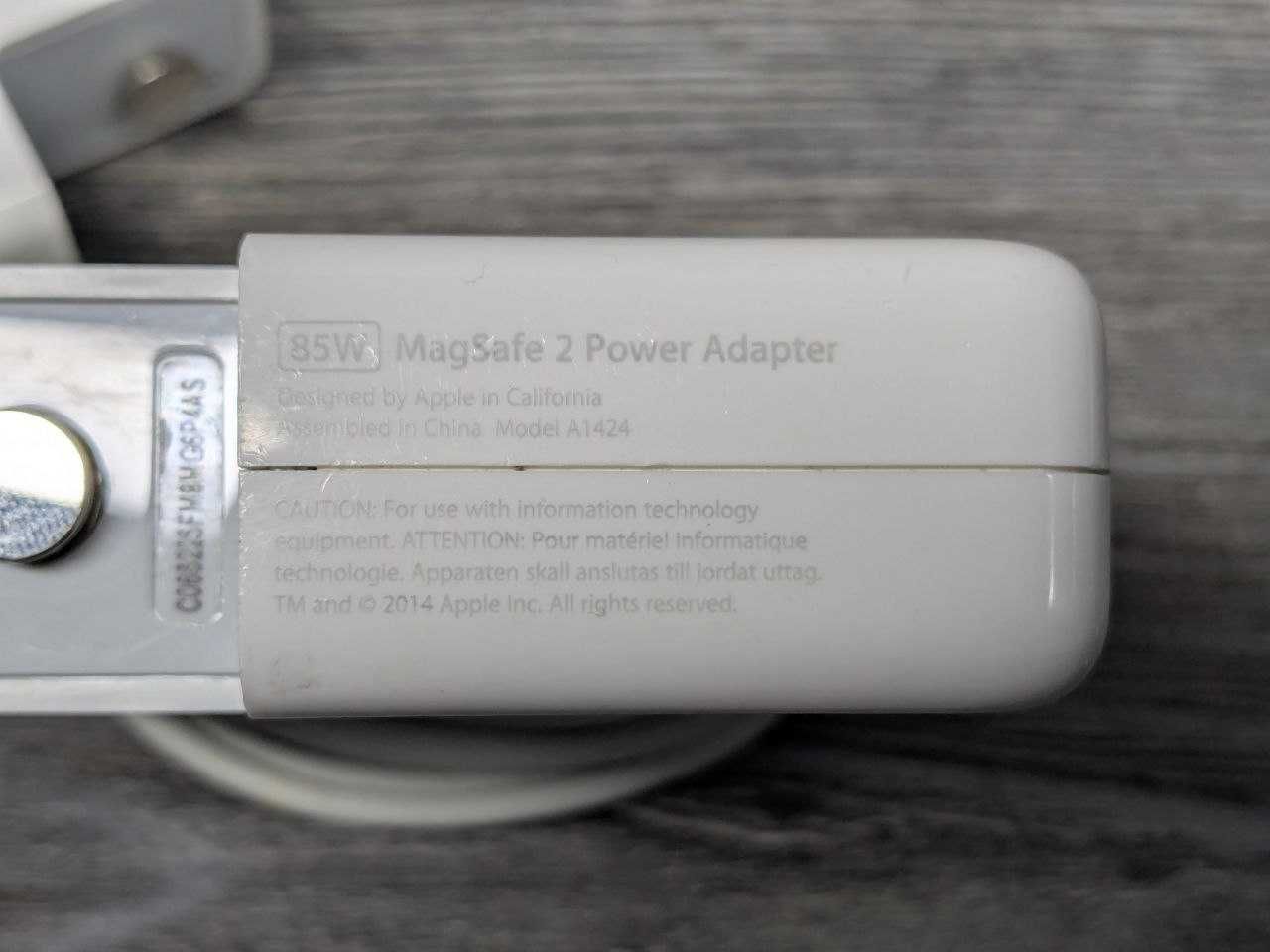 Блок живлення Apple MagSafe 2 45W A1436 еппл A1424 85W ОРИГІНАЛ