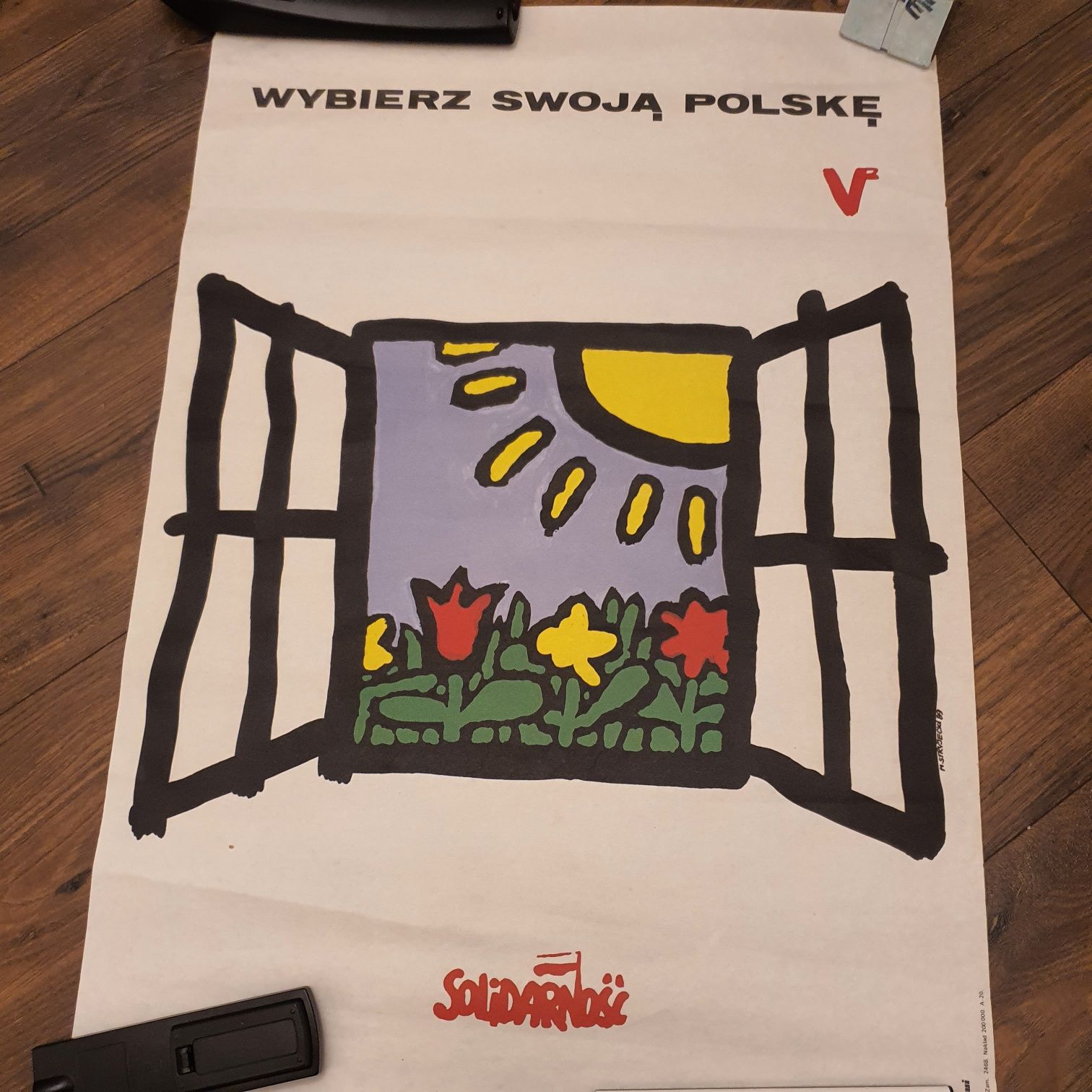 Plakat Solidarność oryginał z 1989 roku