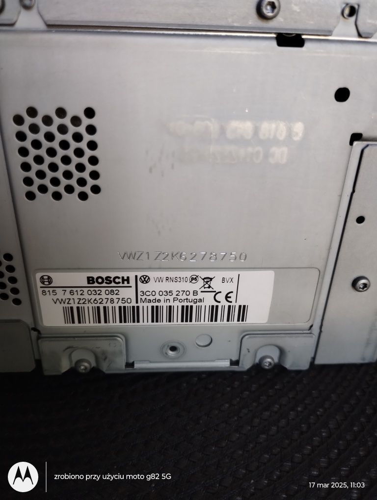 Radio nawigacja VW RNS 310 z kodem