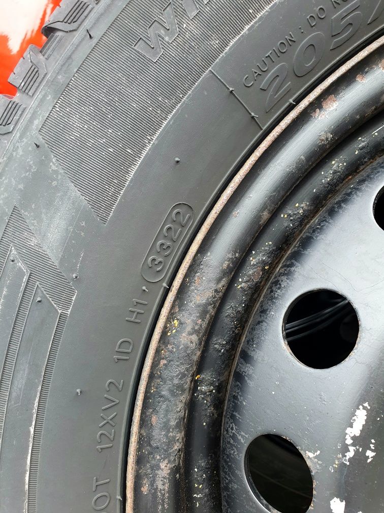 4 × koła zimowe do opel (renault)  viwaro 205/65R16C hankook