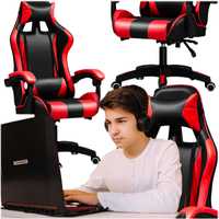 Fotel Gamingowy Biurowy Obrotowy Kubełkowy Krzesło Biurka MOCNE do 150