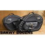 sakwy boczne skórzane z ćwiekami vtx drag star vulcan volusia
