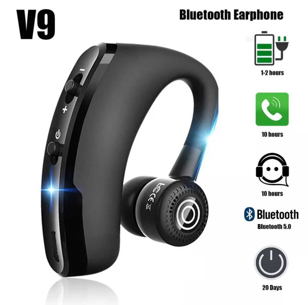 (НОВЫЙ) Bluetooth гарнитура модель V9 Блютуз гарнитура модель V9