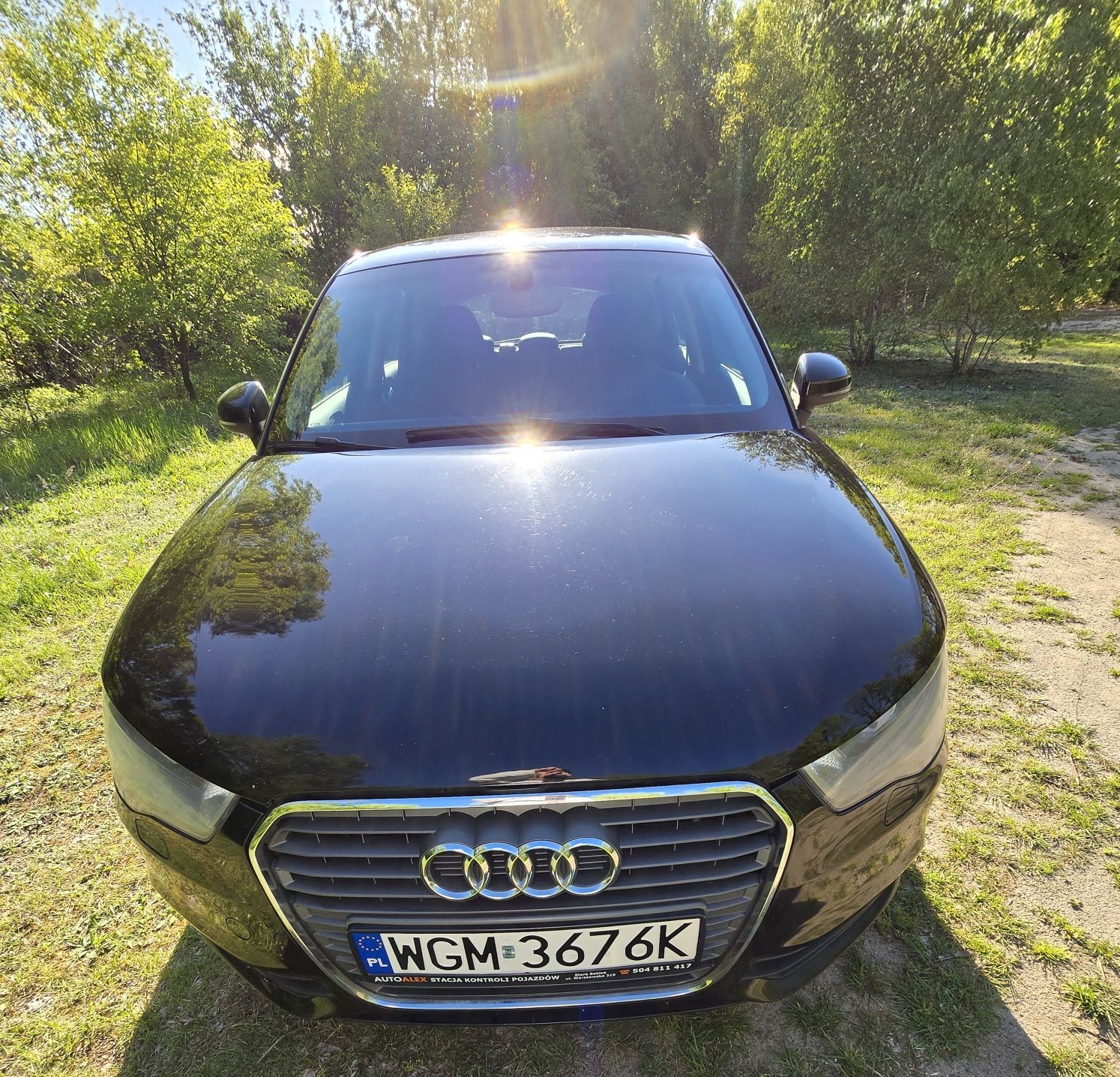 Audi A1, czarny lakier, stan b.dobry