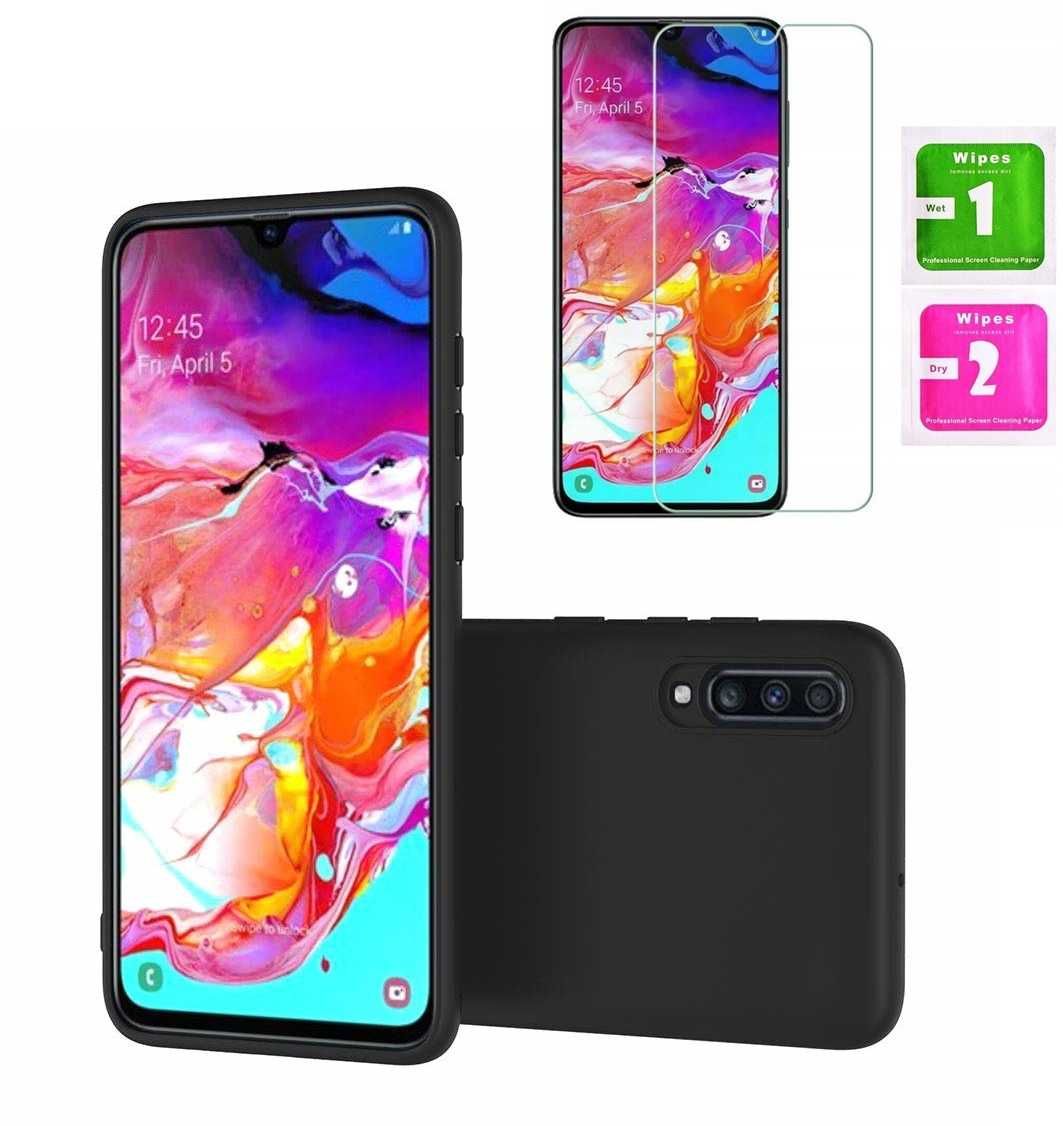 Etui Slim Matt do Samsung Galaxy A70 + Szkło Hartowane