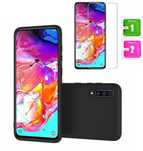 Etui Slim Matt do Samsung Galaxy A70 + Szkło Hartowane